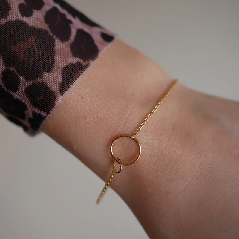 Armband Double Circle in Gold