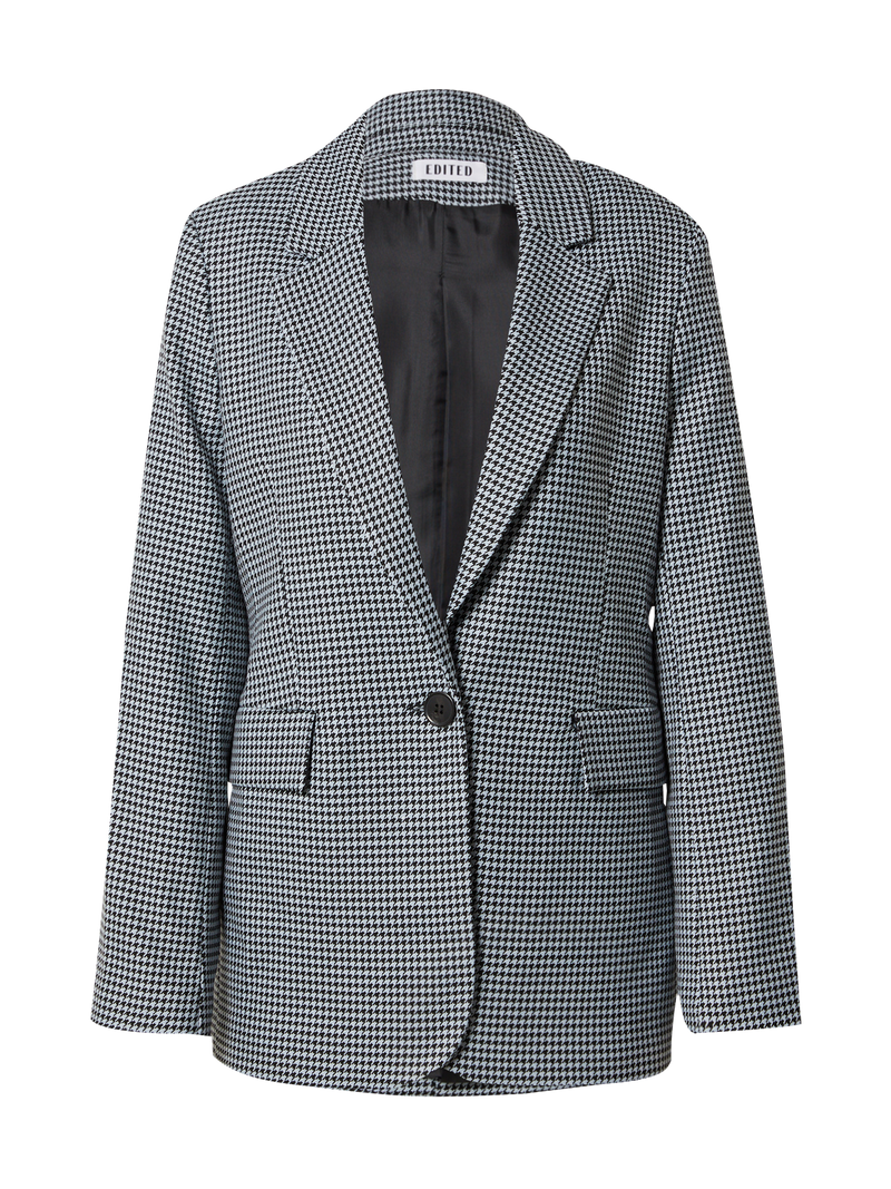 Blazer Maira in LiBlue + Black Houndstooth