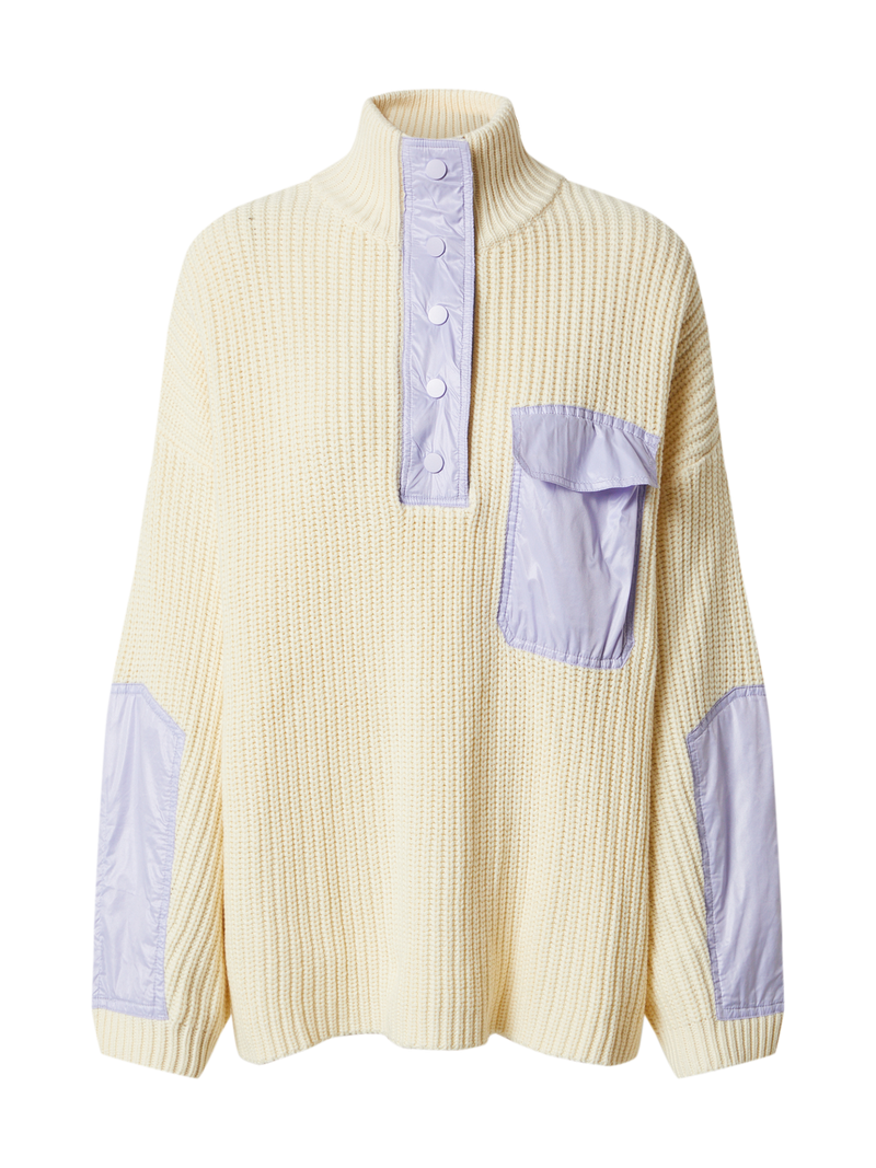 Pullover Bente in Winter White/ Lilac