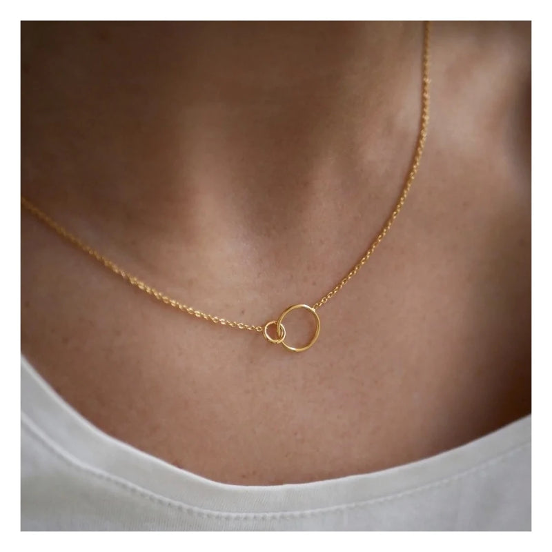 Kette Double Circle in Gold