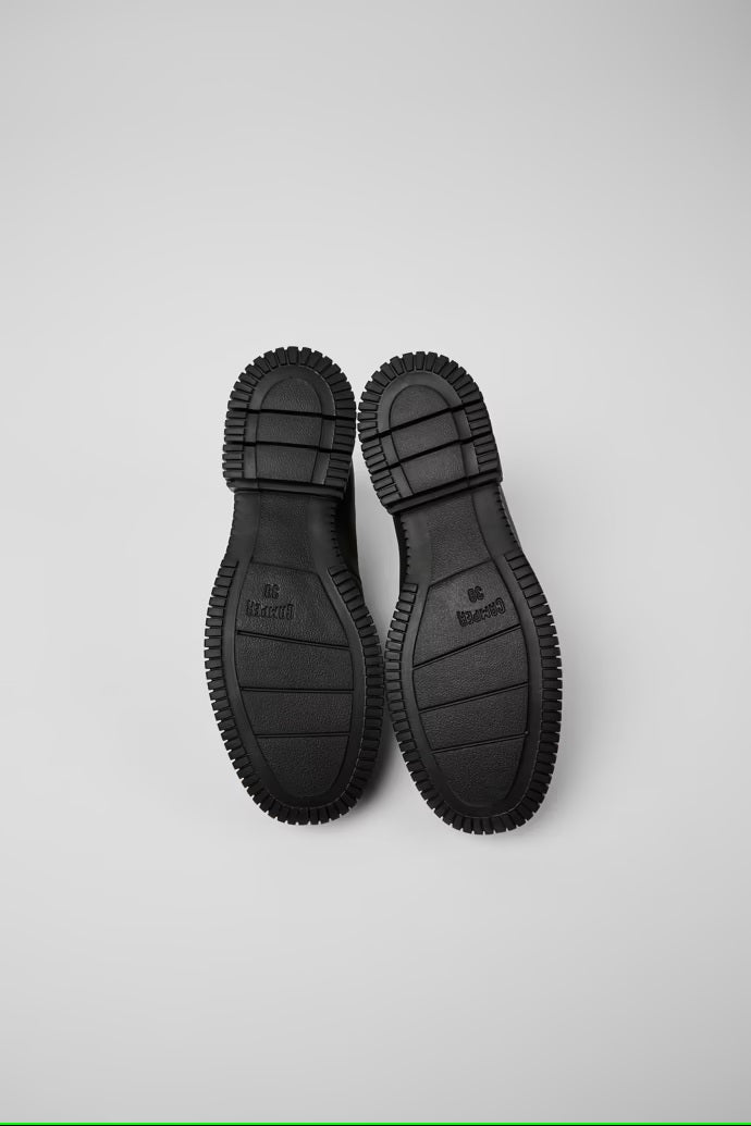 Lederschnürschuh Pix in Schwarz