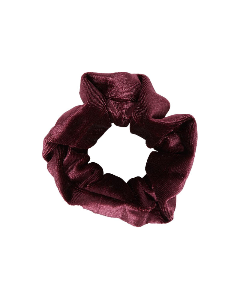 Mini Velour Scrunchy Bordeaux - SHILA