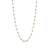 Kette Lola in Gold/ Petrol Green