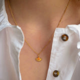 Kette Soleil in Gold/ Clementine