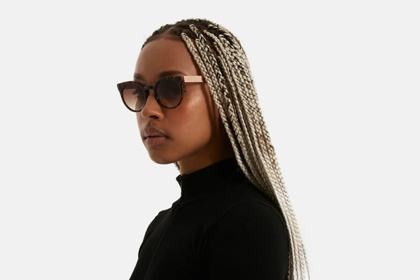 Sonnenbrille Lulu Metal Series in Tortoise/ Rose Gold