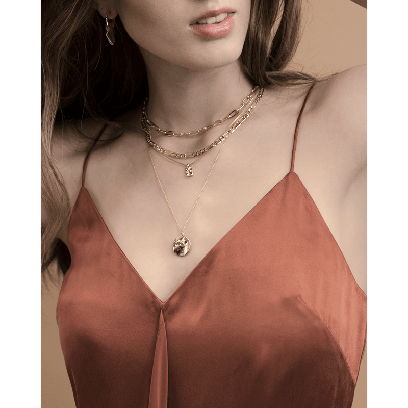 Layering Kette Alma Rhodium