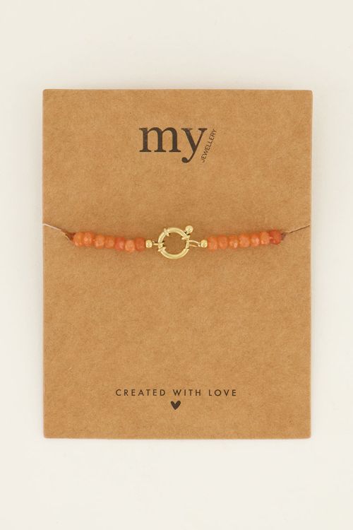 Armband Perle in Orange