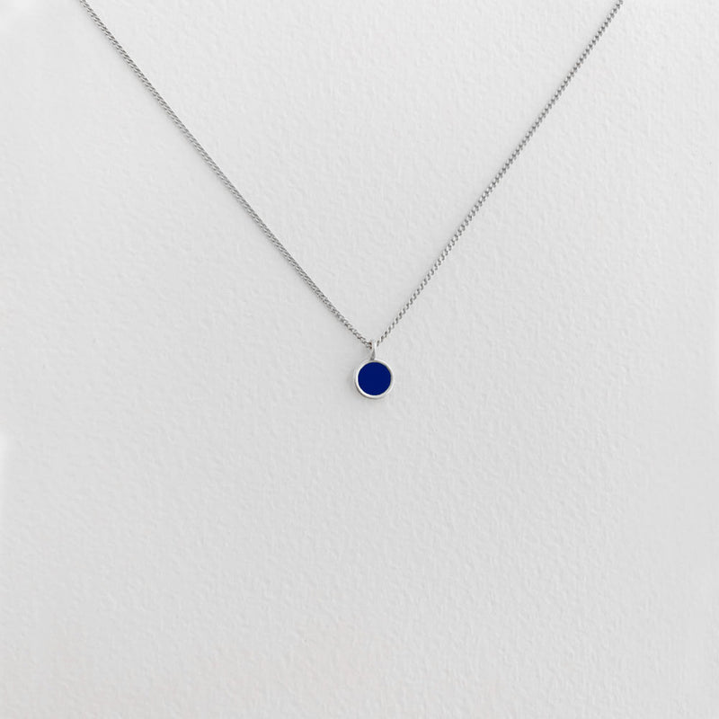 Kette Tinny Twin in Silber/Blau