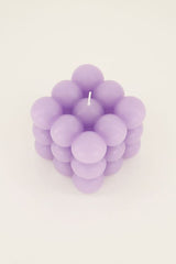 Kerze Bubble in Lila