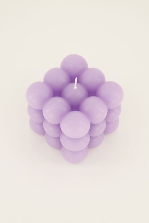 Kerze Bubble in Lila