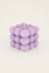 Kerze Bubble in Lila