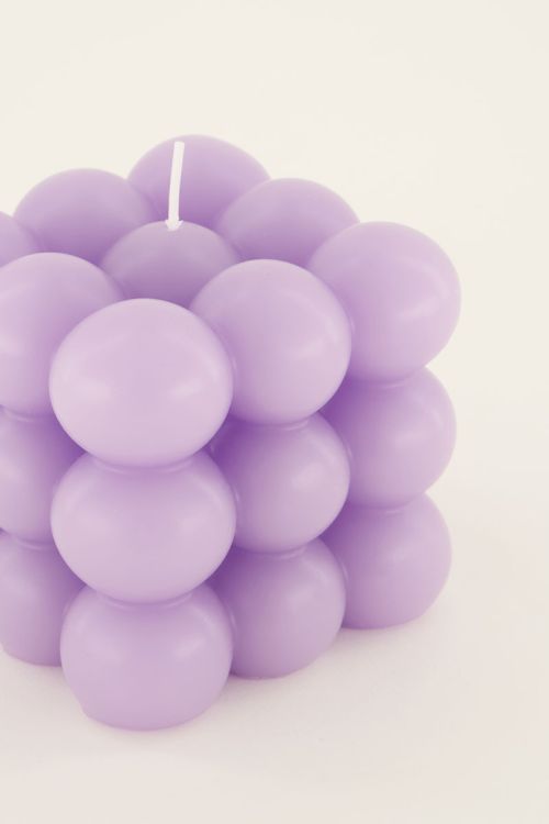 Kerze Bubble in Lila