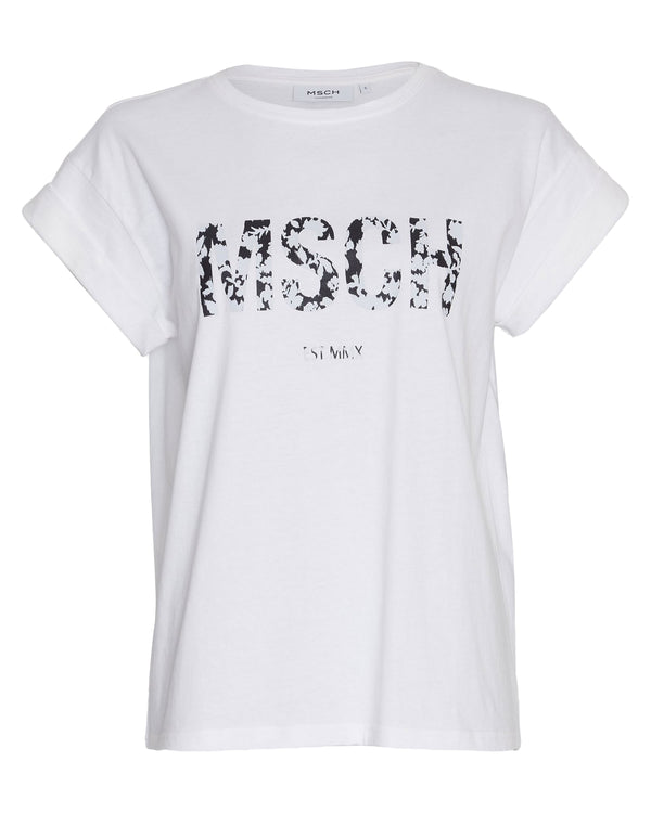 T- Shirt Alva in White/ Ice Flower