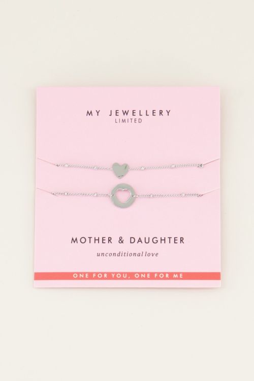 Armband Mother & Daughter in Silber