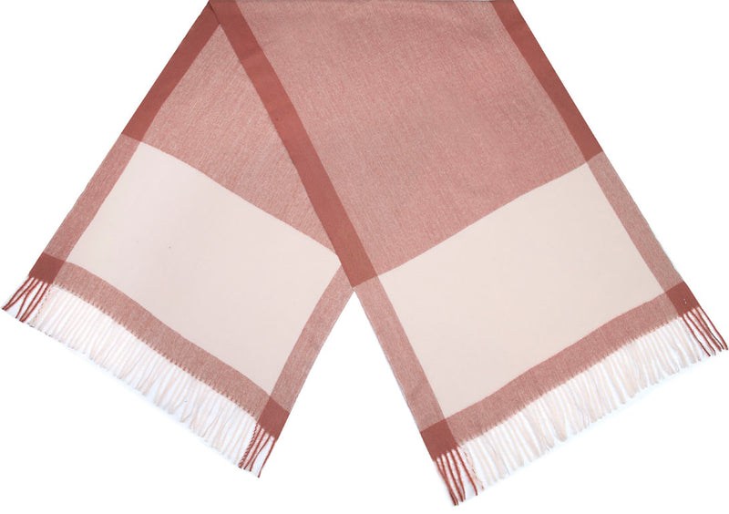 Winterschal mit Fransen Rosa