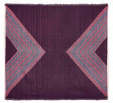 Quadratischer Schal Bordeauxrot