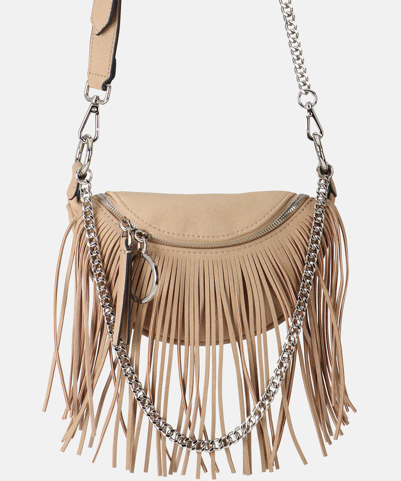 Tasche Skien Fringe in Light Camel