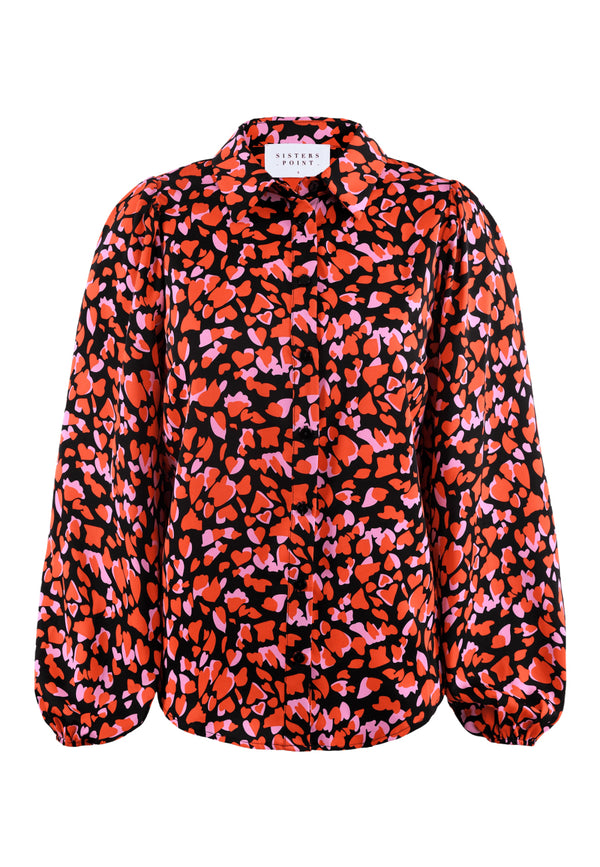 Bluse Ella in Red Heart