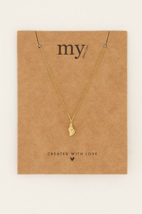 Kette Muschel in Gold